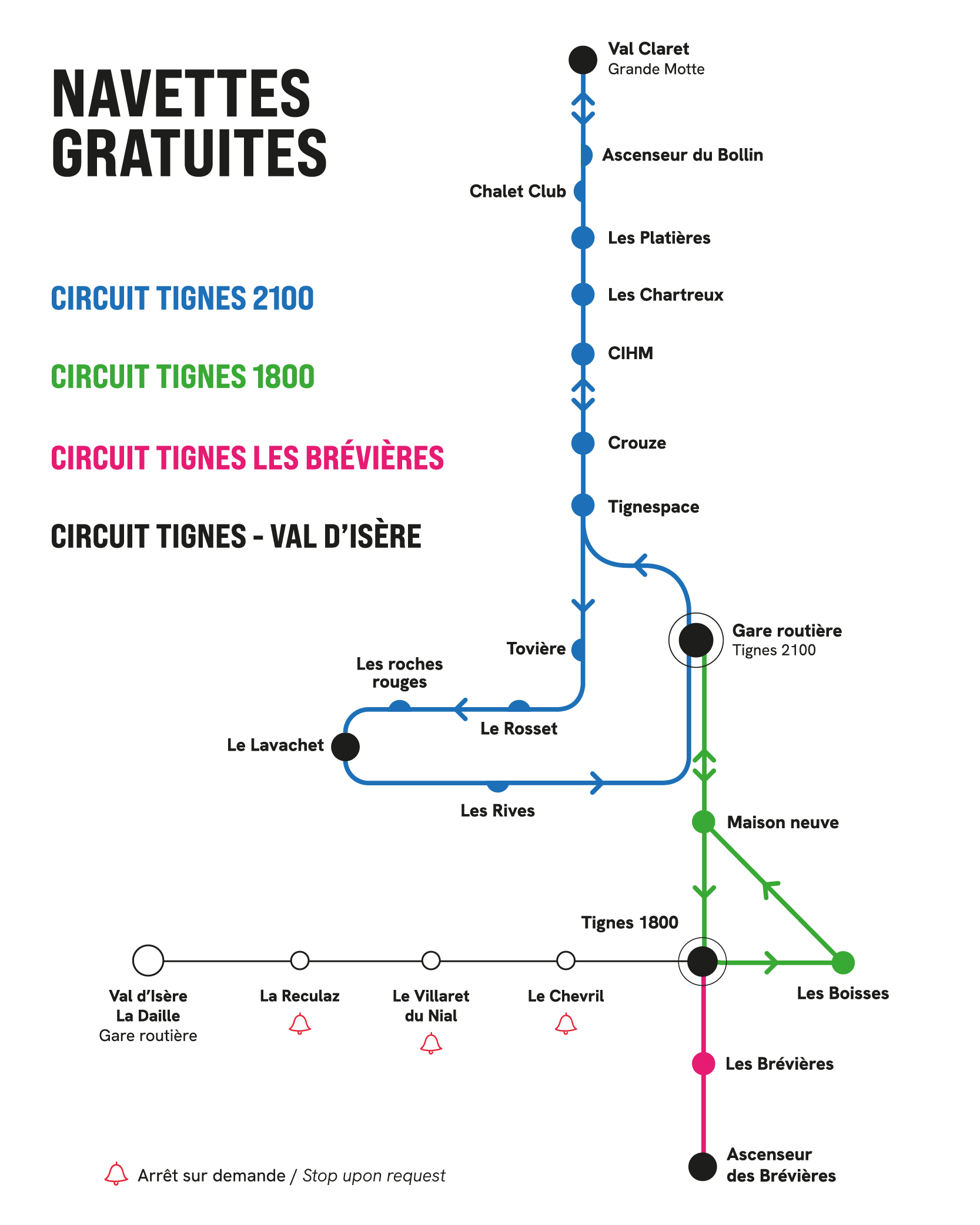 Tignes Shuttlebus 2100 Circuit